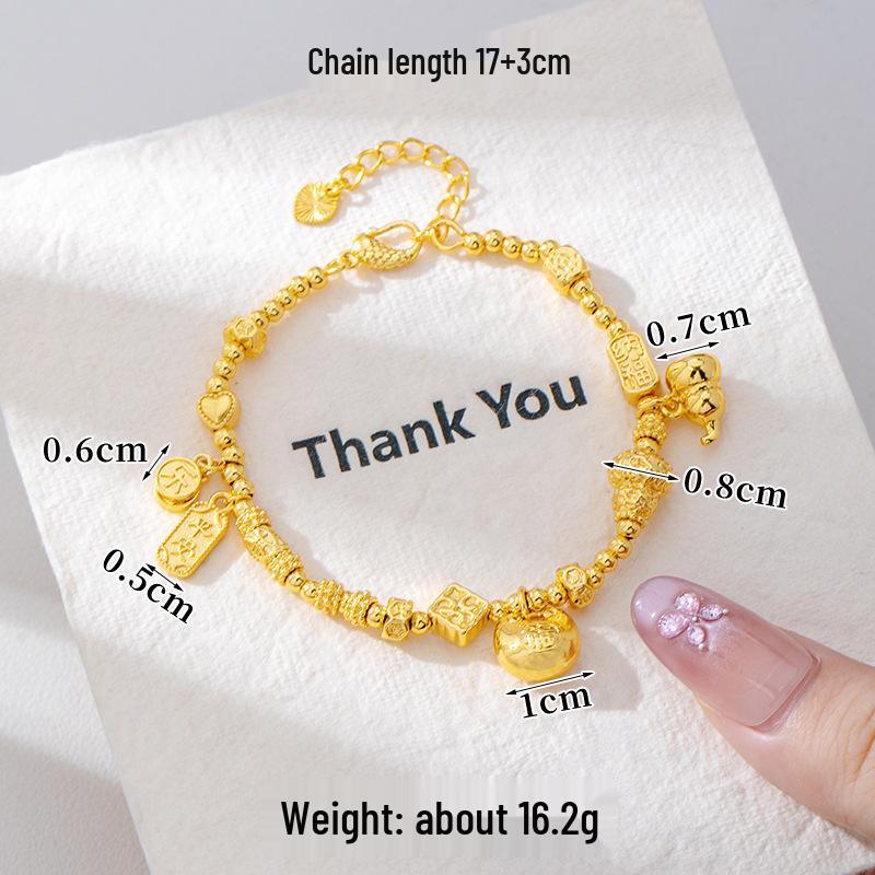 Ancient Five Emperor Coin Necklace & Diamond-Set Copper Earrings - Trendy, Long-Lasting Jewelry for Women