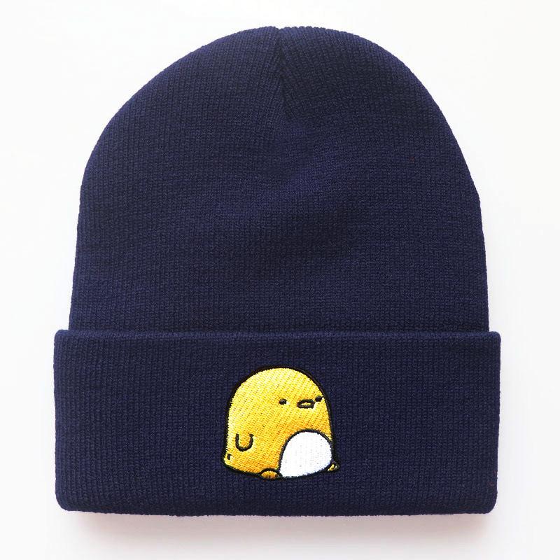 Cute Animal Cartoon Chicken Hat for Boys and Girls, Embroidered Knit Hat, Outdoor Sports Wool Hat, Cycling Warm Cold-Proof Hat