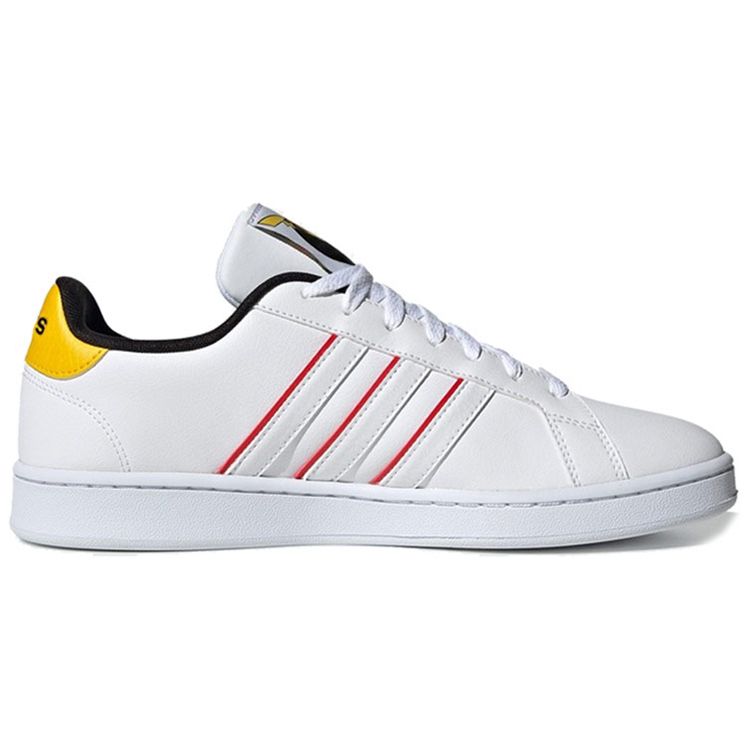 Adidas Pokemon X  Neo Grand Court Fashion Simple Non-Slip Durable Low-Top Sneakers Unisex Sneakers White Yellow FV6001