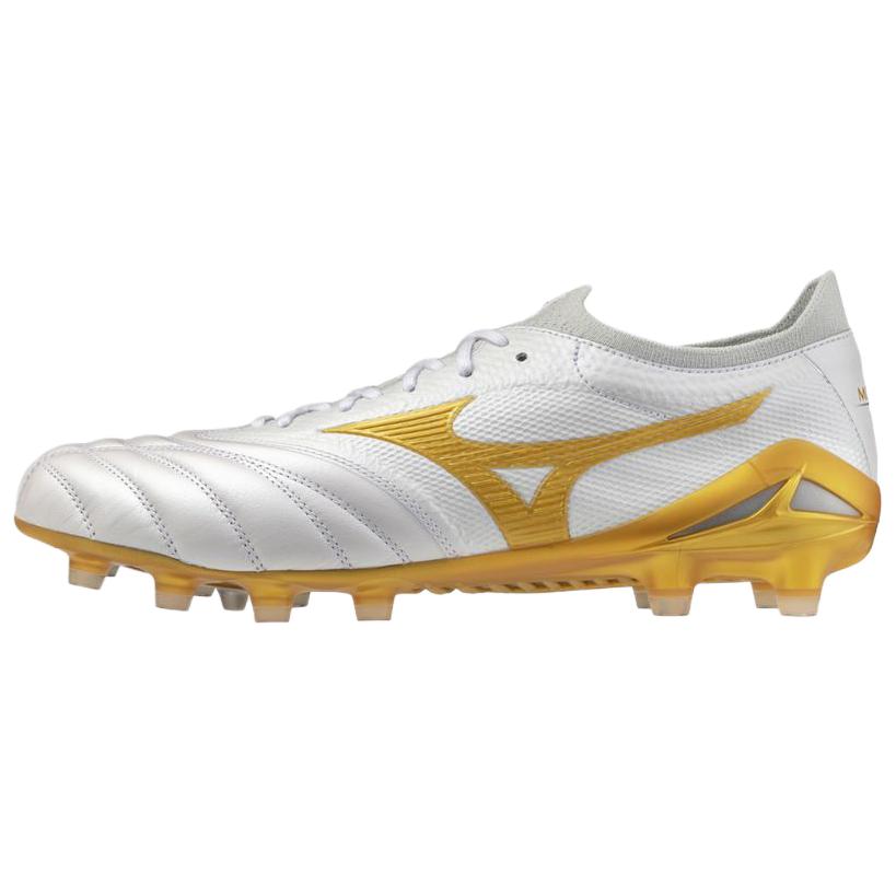 

Mizuno Morelia Neo 4 Soccer Shoes Unisex White Gold P1GA264050 42