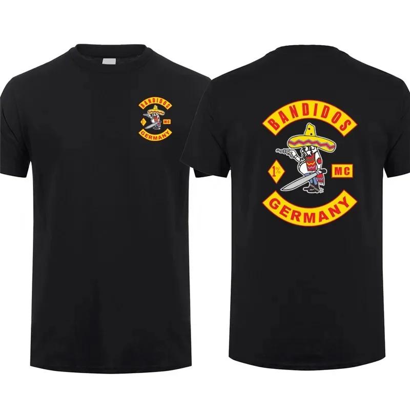 MC Bandidos T-Shirt Niederlande Australien Kanada T-Shirt Herren Kurzarm Baumwolle Kann angepasst werden Länder-T-Shirt Oberteile