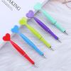 12Pcs Valentine'S Day Heart Shape Pens Black Gel Ink Rollerball Pens For Office School Supplies Gift Kids Ballpoint Pens