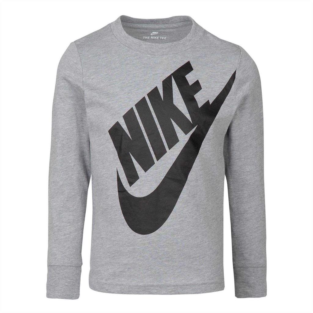 Nike Childrens/Kids Futura Oversized Logo Long-Sleeved T-Shirt
