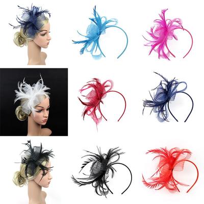 Haarspange Hochzeit Feder Royal Ascot Fascinator Haarreif Aliceband Ladies Day Rennen
