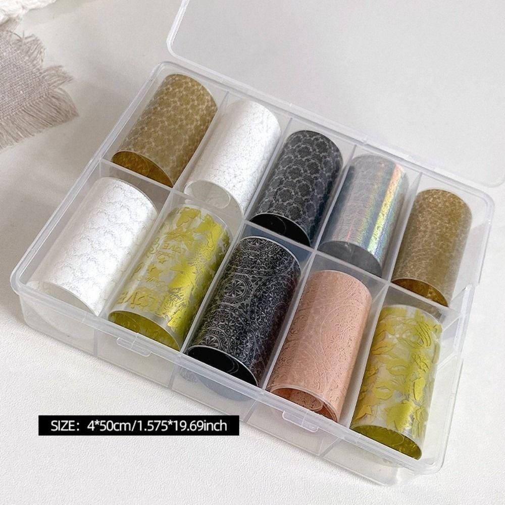 Leopard Print Nail Stickers Lace Design Nail Art Stickers Fashion Manicure Decals  Nail Decoration