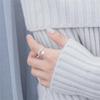 Romantic Silver Color Flower Finger Rings For Women Men Temperament Little Cherry Blossom Floral Open Ring Fashion Party Jewelry