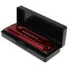 Titanium Copper Core 10 Hole Blues Harmonica Metal Harmonica Key Of C Chromatic Scale Harmonica With Box For Beginner Kids