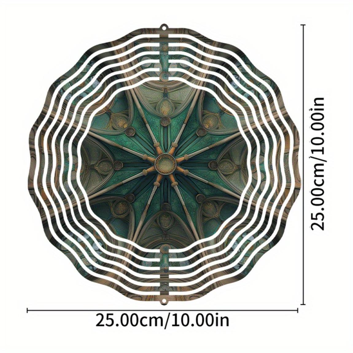 

10 Inch Hanging Wind Spinner 360 Degree Rotating Hook for Balcony Garden Decor Spring Summer Outdoor Decor Gift for Friends Family 01A