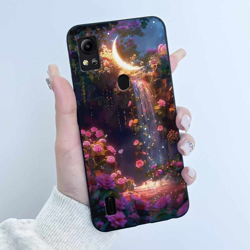 For Cricket Icon 5 Case AT&T Motivate 4 (SL112A/SL112C) Back Cover Luxury Cute Love Rabbit Funny Black Soft Silicone Phone Case