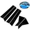 6PCS Pillar Posts Door Window Black Glossy Trim For FE/FL Honda Civic -2025