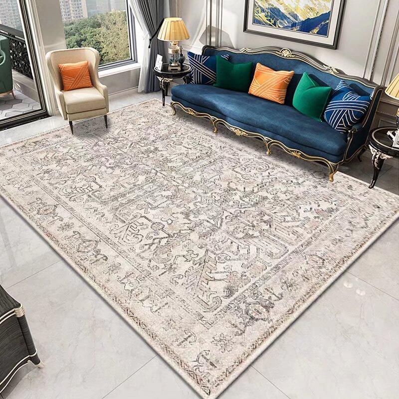 Bohemian Retro Coffee Tables Mat Bedroom Decoration Persian Non-slip kitchen floor carpet Washable Boho rugs Living Room Rug