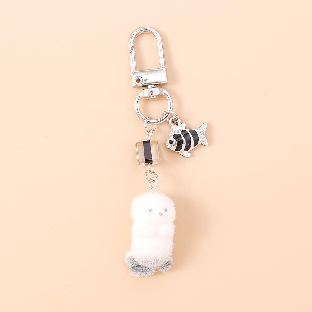 

Cute Animal Plush Rabbit Keychain Nursing Bottle Key Ring Pendants for Women Girls Handbag Decor DIY Kid s Jewelry Gift