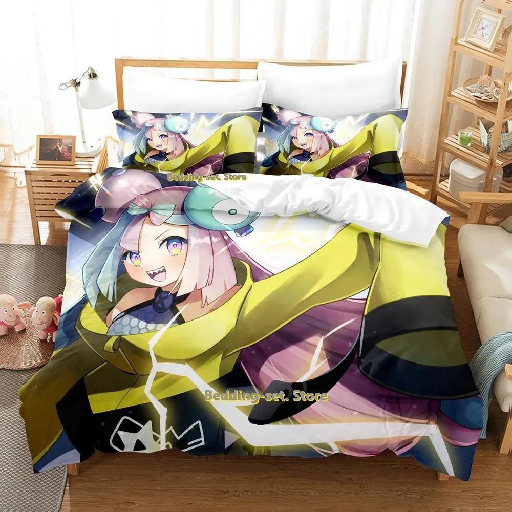 New Kawaii Iono Bedding Set Single Twin Full Queen King Size Bed Set Adult Kid Bedroom Duvetcover Sets Anime Parure De Lit Bed