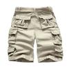 2026 New Fashion Military Cargo Shorts Men High Quality Cotton Casual Multi-pocket Men's Summer Shorts ( With Belt )