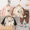 Kids Casual Long-Sleeve Set, Comfortable Daily Wear Outfits