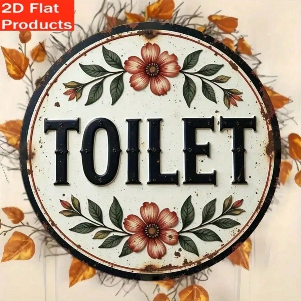 

Vintage 2D Metal Tin Sign Rustic Wall Plaque for Indoor Outdoor Garden Bar Home Decor 20x20 різнокольоровий