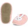 AVEKI Toddler Girls' Bunny Slipper Cartoon Rabbit Warm Winter House Shoes, Cute&Bunny, 11-12 Little Kid