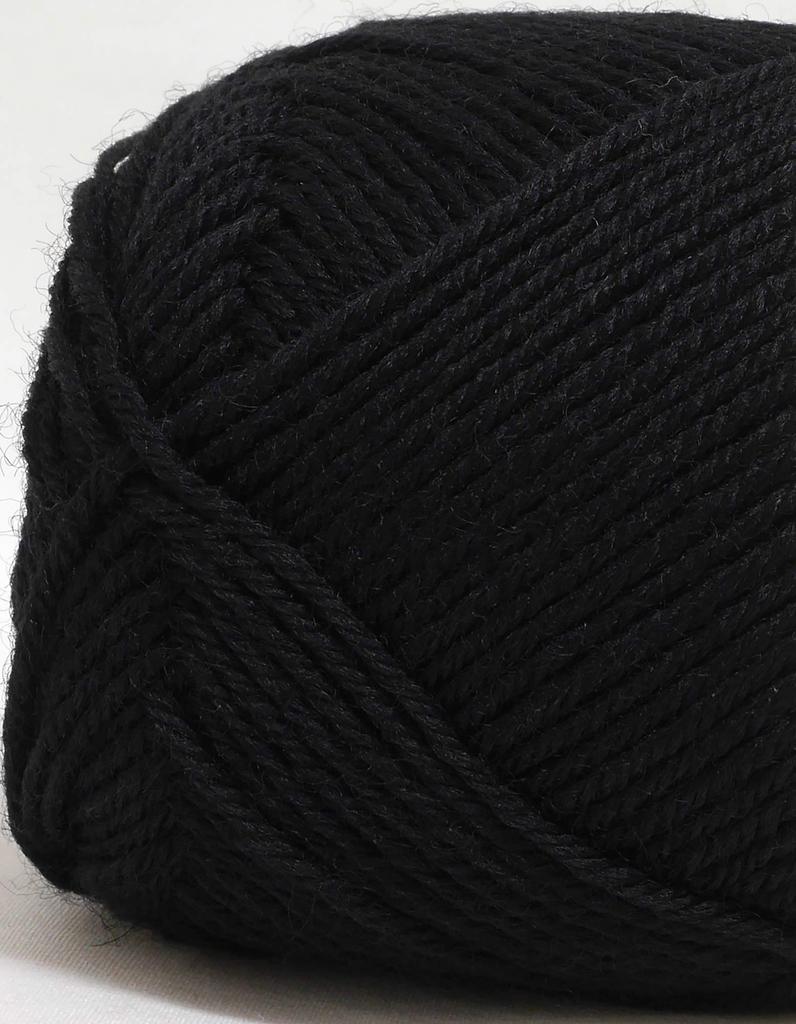 Hamanaka Pure Wool Fingering Weight Color 30 40g Set of 5 0012 Yarn, (Black), (approx. 160m), Balls,