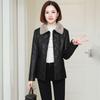 Leather jacket women's winter new imitation sheepskin down cotton clothing short imitation mink collar imitation fur