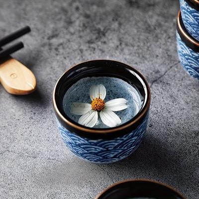 5PCS Japanese Ceramic Sake Cup Set Wine Pot Wine Cup Home Restaurant Warm Wine Dispenser Drinkware Gifts Thanksgiving Halloween Christmas Gift Party F