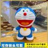 Large Size Doraemon Action Figures Toys Anime Kawaii Piggy Bank Pvc Figurines Decoration Model Toy Statue Decor Birthday Gifts