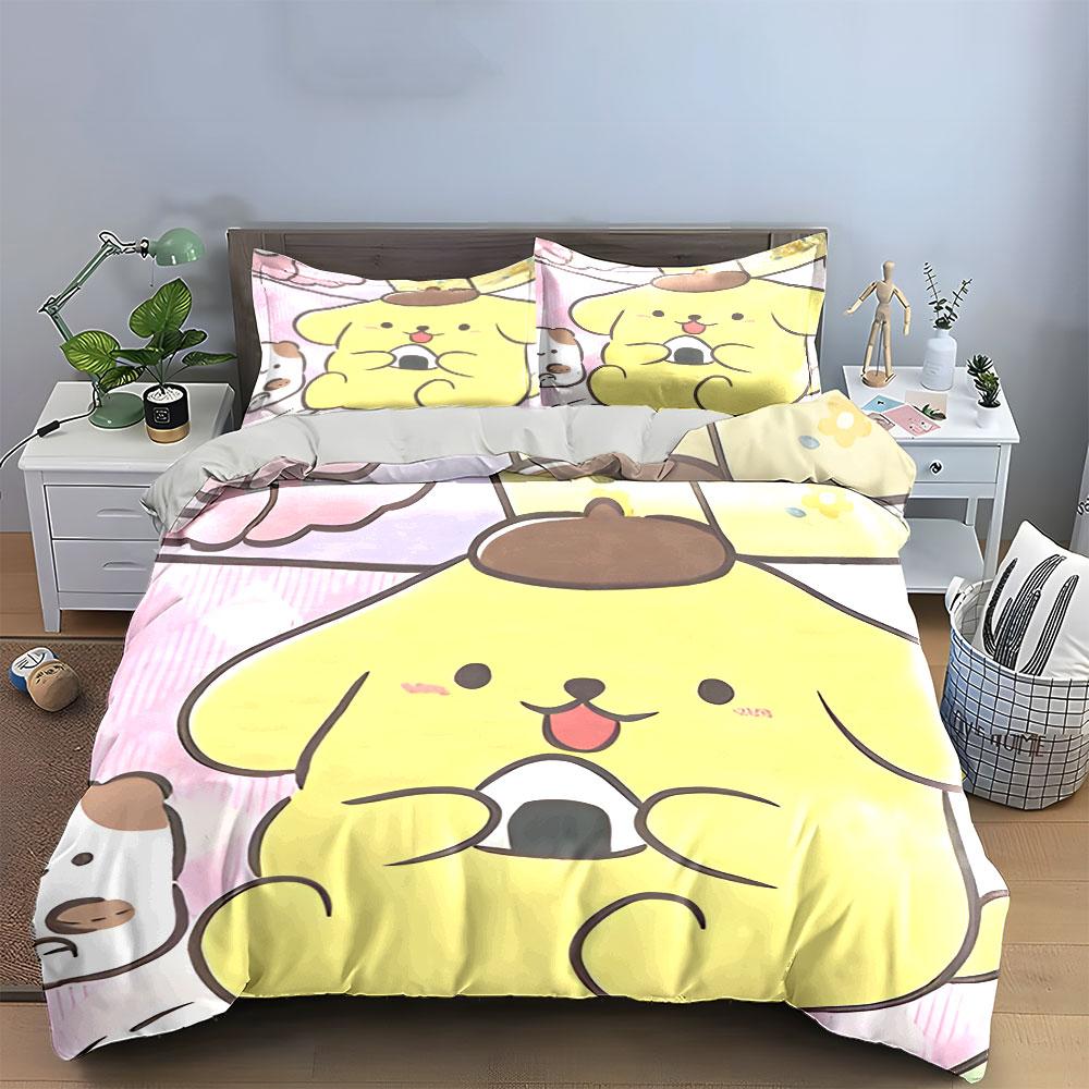Adorable Snack-loving Pup. Bedding Sets Duvet Covers Pillowcases(1* Duvet Cover 2* Pillowcases Without Duvet Insert)