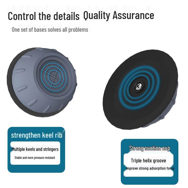 Anti-Slip Shock Absorbing Washer Base Pads – Universal Heightening, Vibration Reduction, Silent Stability