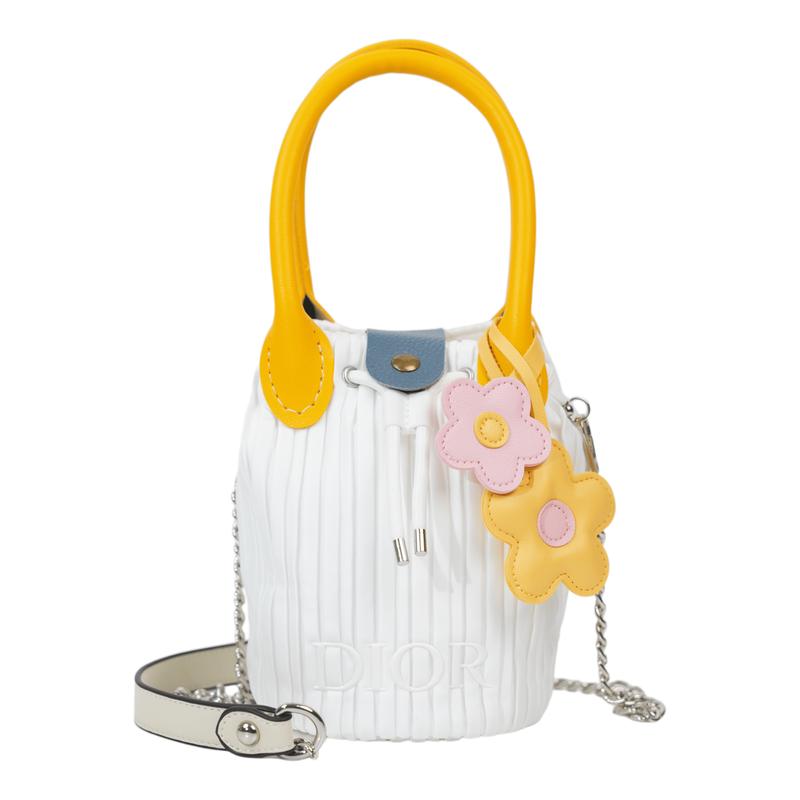 

DIOR Bag [Customized Cosmetic Bag] Summer Flower Sea Niche Trendy High-end Cute Simple Fashion Versatile Classic Exquisite Storage Portable Polyester белый