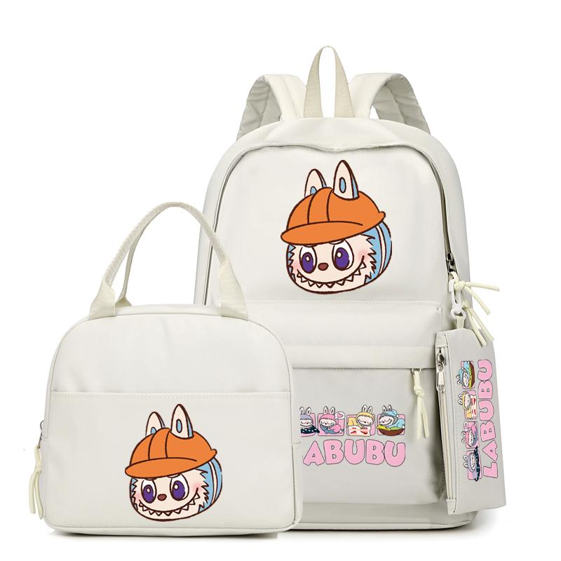 3Pcs/sst Cute Printed Backpackstudent Teenage Children Girl Boy Schoolbag Bookbag Men Women Large Capacity Waterproof Laptop Bag Mochila