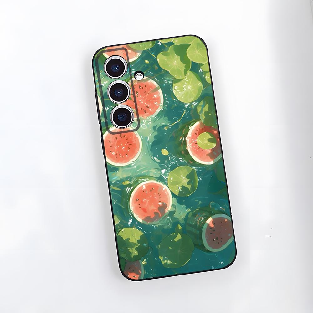 Cartoon-Wassermelonen-Handyhülle Für Samsung A25 A13 A33 5G A54 A36 A35 A56 A52 A14 Stoßfeste Weiche Hülle