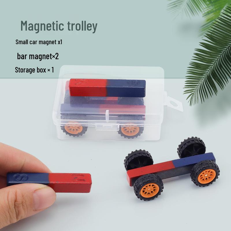 Second Grade Science Magnet Set: U-Shaped, Ring, Horseshoe, and Bar Magnets with Magnetic Car & Levitation.