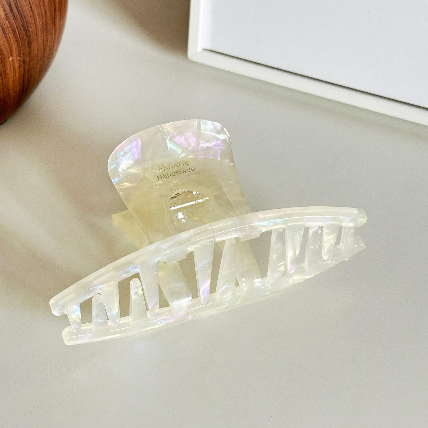 

Hair Handcrafted Elegant Claw Clip In Black Red And Blue For Highend Looks Fashion White