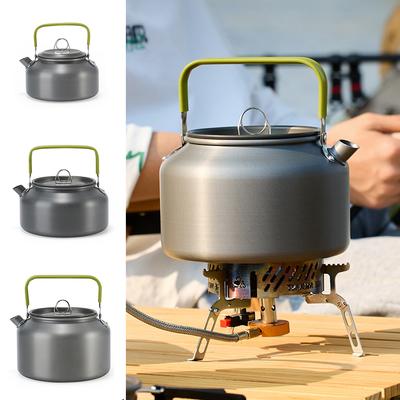 0.8/1.2/1.8L Camping Water Kettle Lightweight Aluminium Alloy Teapot for Outdoor Tourism Cookware Travel Hiking Picnic Tableware
