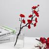 Artificial Red Plum and Peach Blossom Bouquet for Indoor Home Decoration