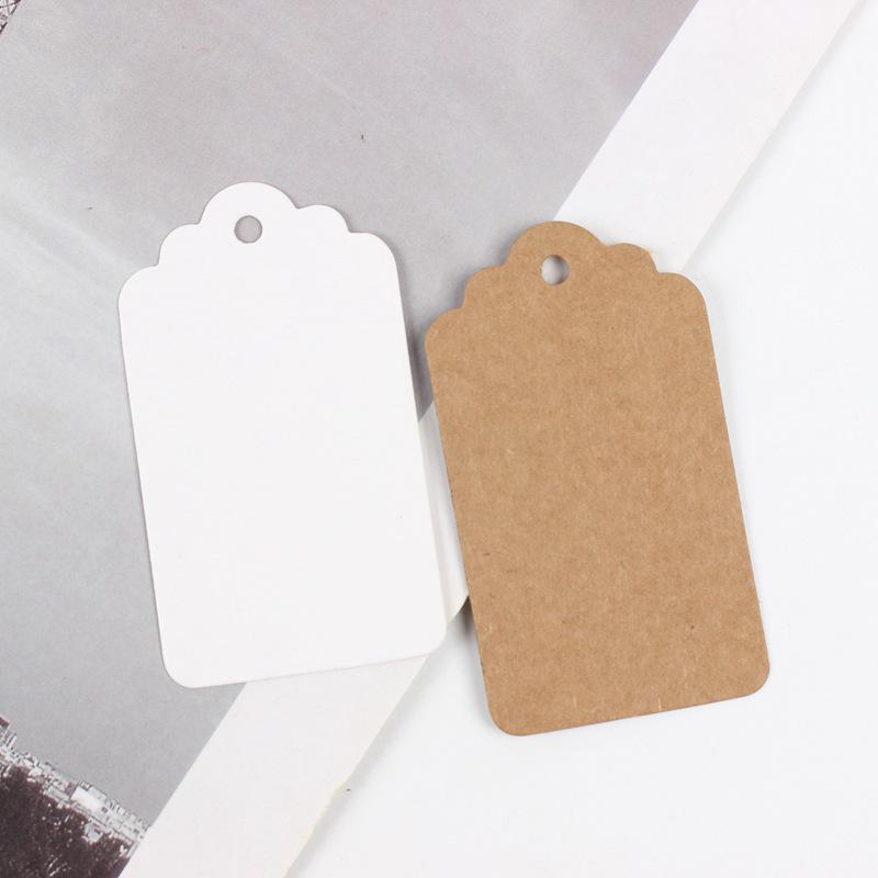 Customizable Blank White Kraft Paper Hang Tags