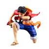 Unique Pvc Anime Figure Of Luffy In Knee Pose Featuring Three Distinct Variants Color