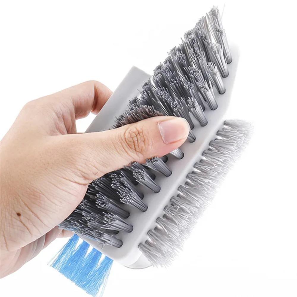 1PC Household Cleaning Brush Kitchen Gadgets Tiles Window Trough 4in 1 V-shaped Brush for Kitchen Home Supplies Tools Bathroom