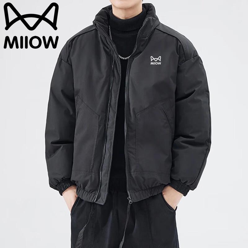 Maoren Men s Stand-Collar Padded Winter Jacket L
