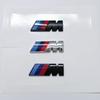 3D ABS M Logo Karosserieseitenabzeichen Karosserie Heckkofferraum Dekoraufkleber Automodifikation Zubehör für alle BMW M Power X1 X3 X5 X7 E71