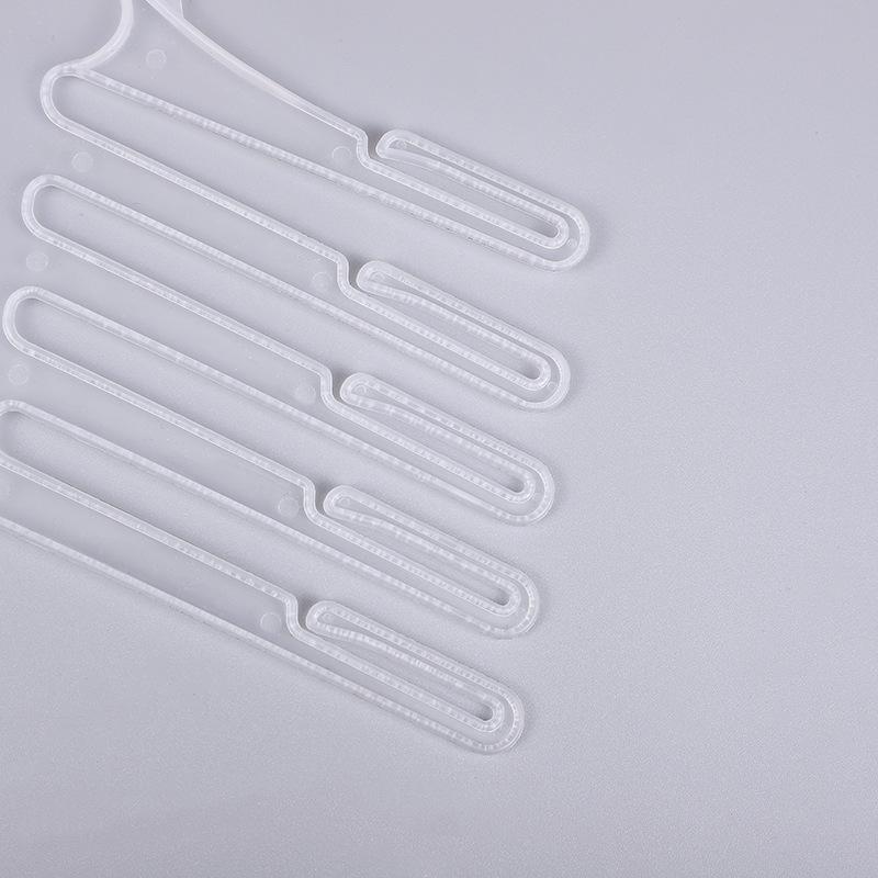 White 20 PCS/LOT Plastic Non-Slip Trousers Hanger Kid Clothes Stand White Multi-layer Hanger for Baby Clothing