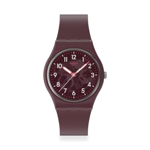 

Swatch Watch THRU THE CROWN GLASS SO28R115 Red