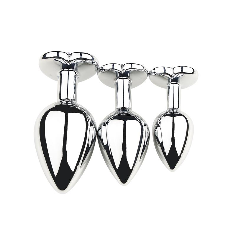 Metal Anal Plug for Women Men Couples Butt Plug Butt Toy Adult Game Masturbator Anal S/M/L Diamond Sex Toy for Adult Products