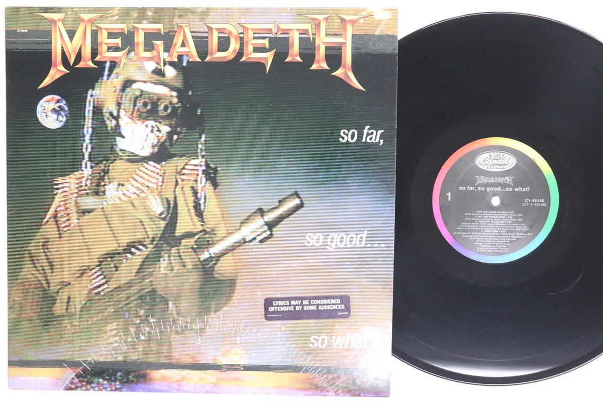 

Виниловая пластинка MEGADETH So Far So Good... Итак Что C148148 CAPITOL 1988 США Металл Б/у