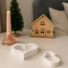 3Pcs Hollowed Heart Shape Silicone Molds For Resin Casting Making Candle Soap Wedding Decoration Festival Celebration