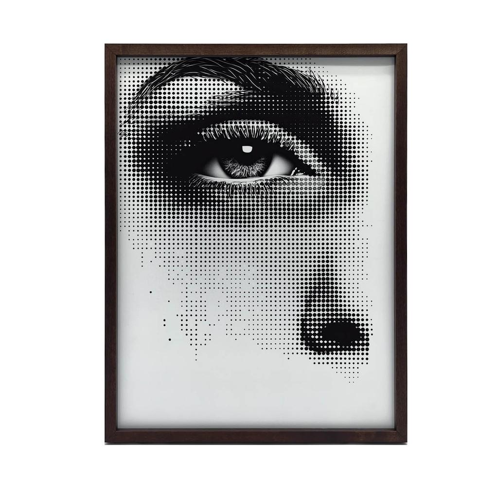 Stylish Eye Stylish Eye, 40X50 Cm, Gold Aluminum Frame, 230 Gsm Matte Paper