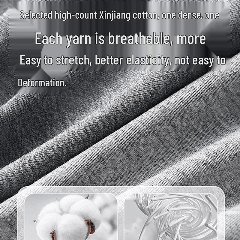 MaoRen Men's Classic Business Cotton Silk Antibacterial Boxer Briefs (4-Pack)