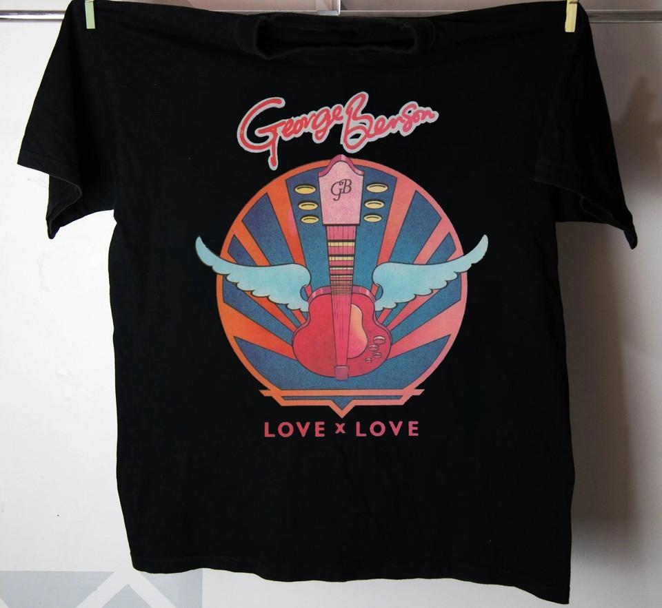 Retro George Benson Love X Love UK 7 Shirt Classic Black Unisex S-5XL S