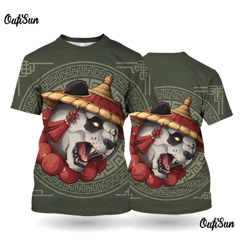 3d Animal Print Men's T Shirt Summer Short Sleeve Round Neck Pullover Street Fashion Tees Oversized Clothing Male T-Shirts