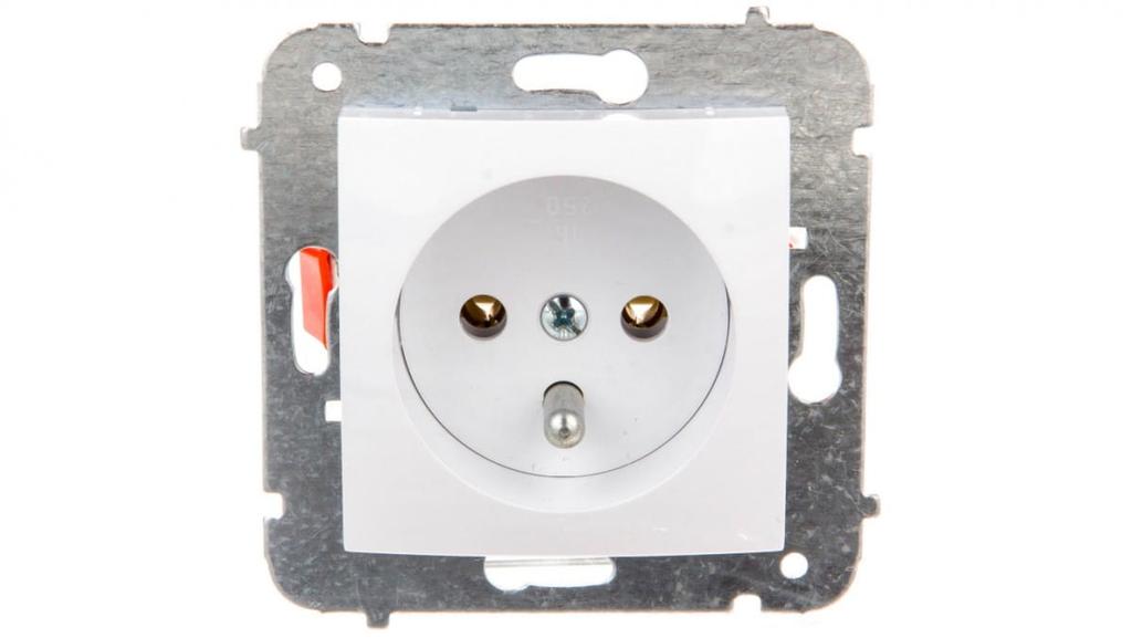 Carla Single Socket Z/U White 1733-10