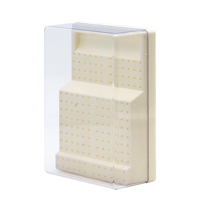 168 Holes Dental Bur Holder Sterilization Box Plastic Case for Drill Diamond Stand Block Dentist Tools Disinfection Storage